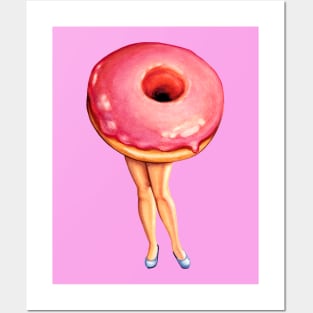 Donut Girl Posters and Art